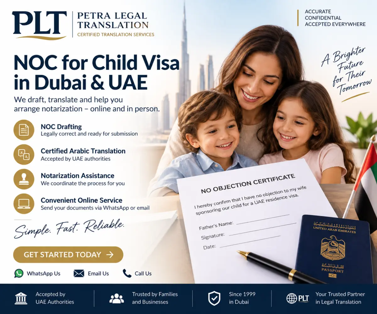 How to Get an NOC for Your Wife to Sponsor Your Children in Dubai & UAE